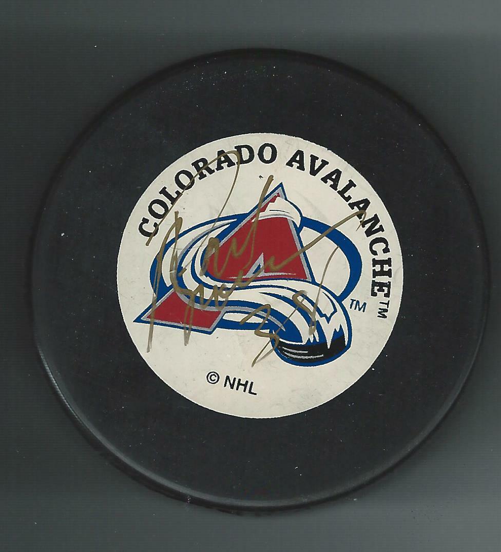 Paul Brousseau Signed Colorado Avalanche Trench Puck