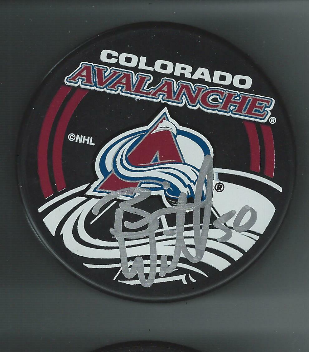 Brian Willsie Signed Colorado Avalanche Souvenir Puck
