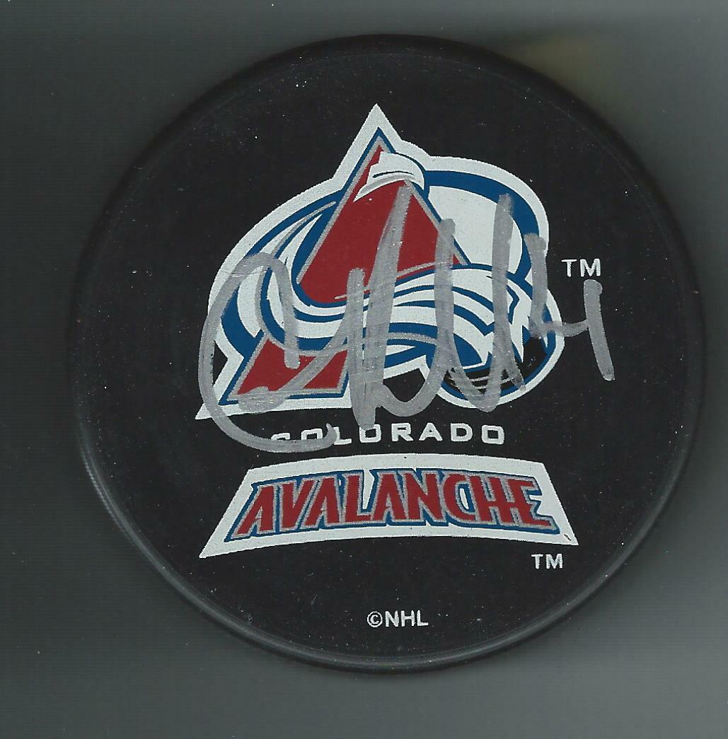 Cam Russell Signed Colorado Avalanche Souvenir Puck