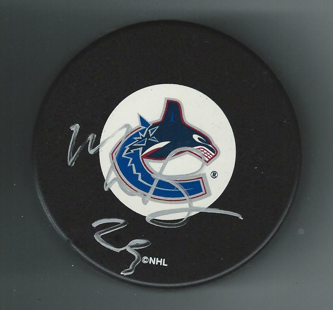 Murray Baron Signed Vancouver Canucks Puck