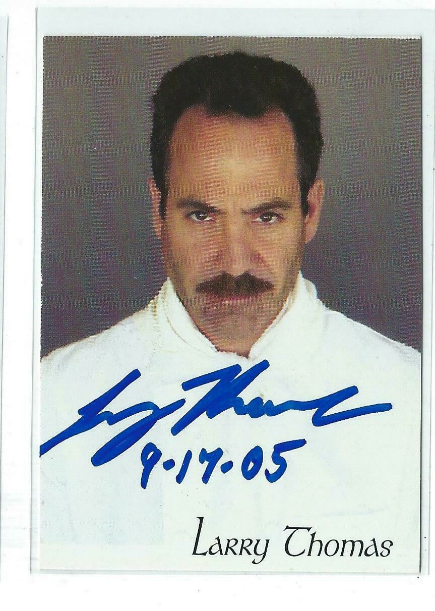 Larry Thomas Signed 2005 Chicagoland Entertainment Expo Card  