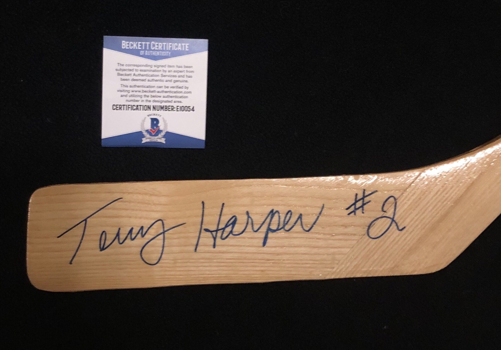 Terry Harper Signed Montreal Canadiens Northland Stick Beckett COA
