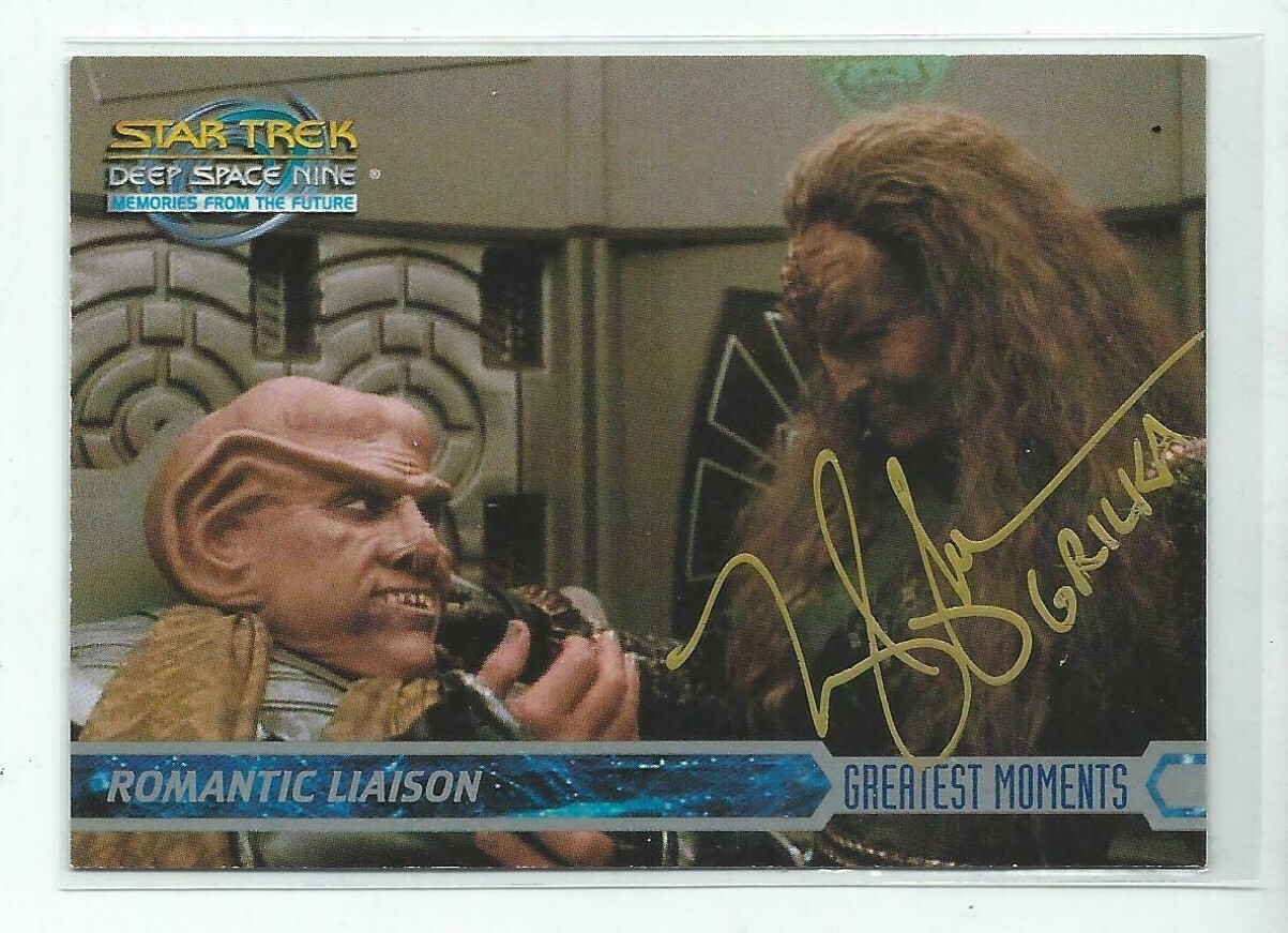 Mary Kay Adams Signed 1999 Paramount Star Trek DS9 Card #60 Grilka