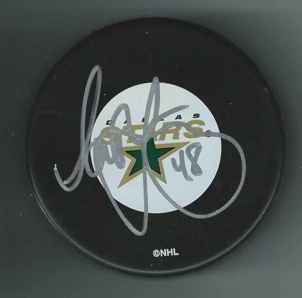 Scott Young Signed Dallas Stars Puck