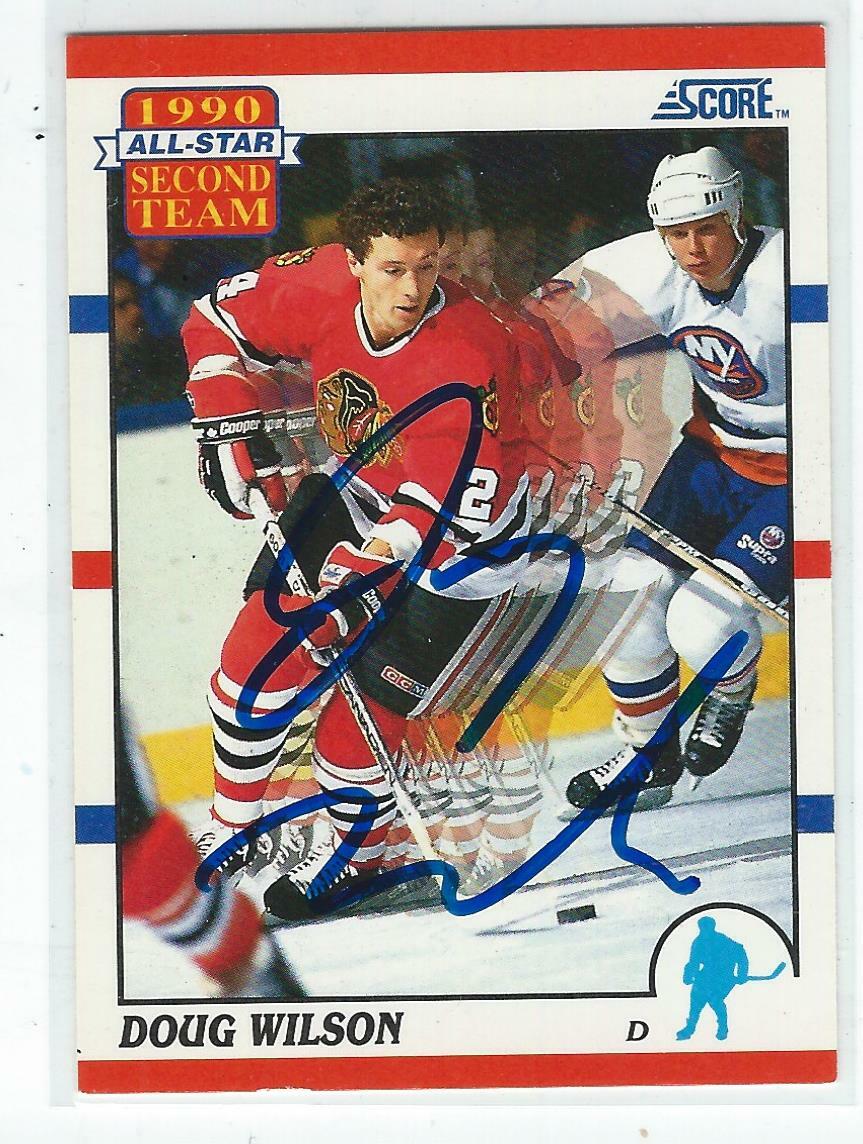 Doug Wilson Signed 1990/91 Score Card #320