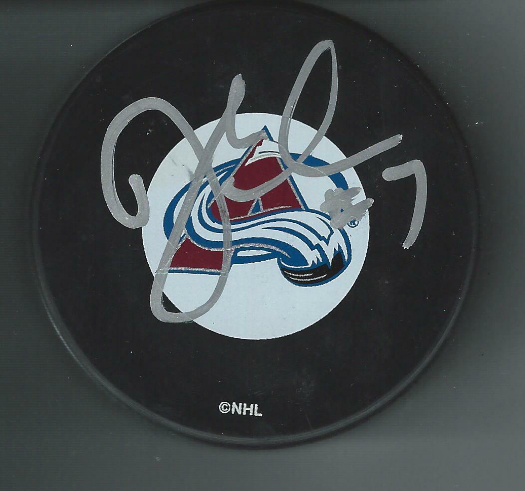 Darby Hendrickson Signed Colorado Avalanche Puck