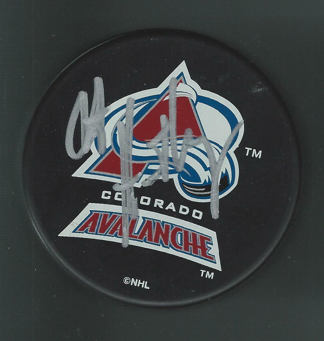 Bob Hartley Signed Colorado Avalanche Souvenir Puck
