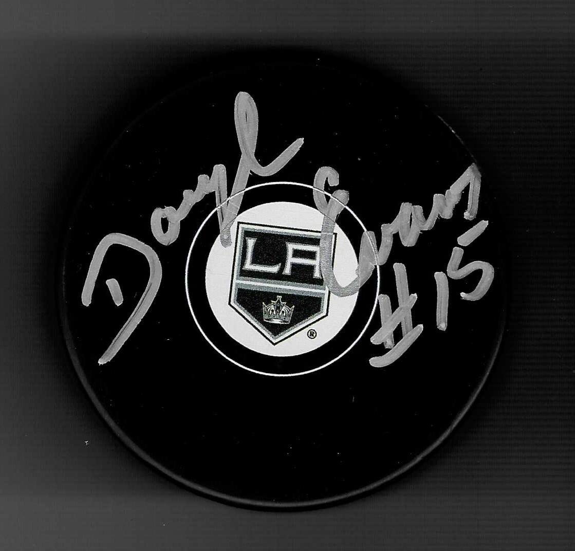 Daryl Evans Signed Los Angeles Kings Puck