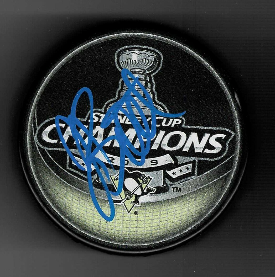 Jason Botterill Signed Pittsburgh Penguins 2009 Stanley Cup Champions Puck