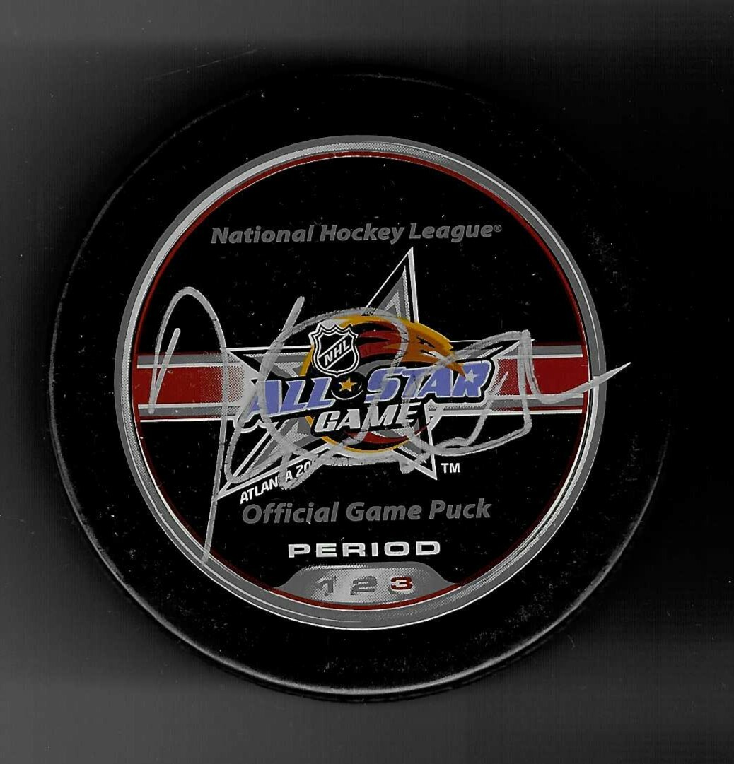Tomas Kaberle Signed 2008 All Star Game Official Game Puck Toronto Maple Leafs