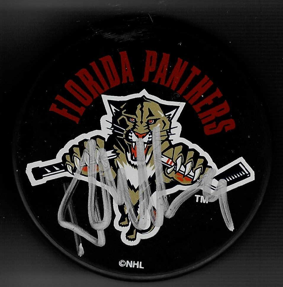 Kirk Muller Signed Florida Panthers Souvenir Puck