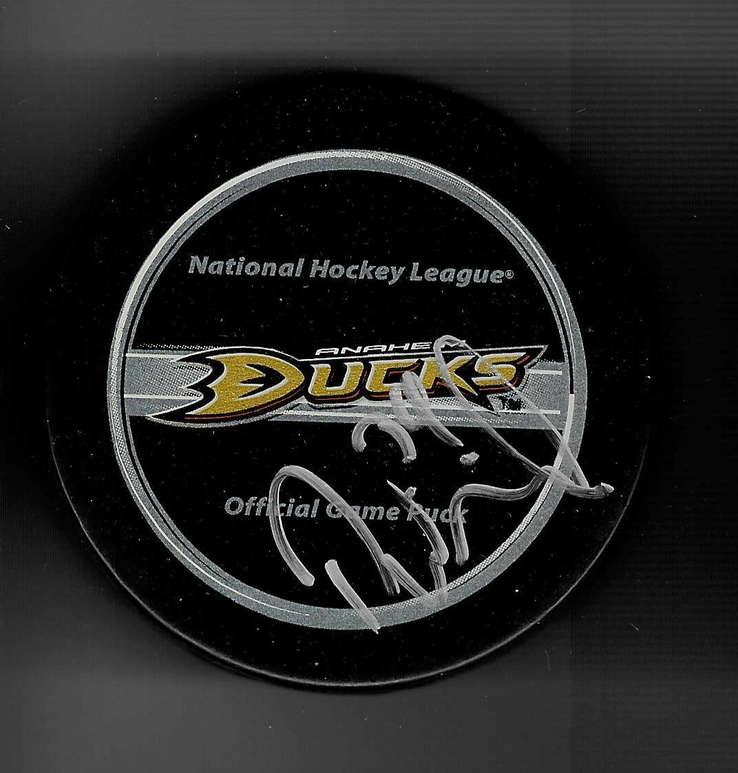 Daniel Winnik Signed Anaheim Ducks Official Game Puck