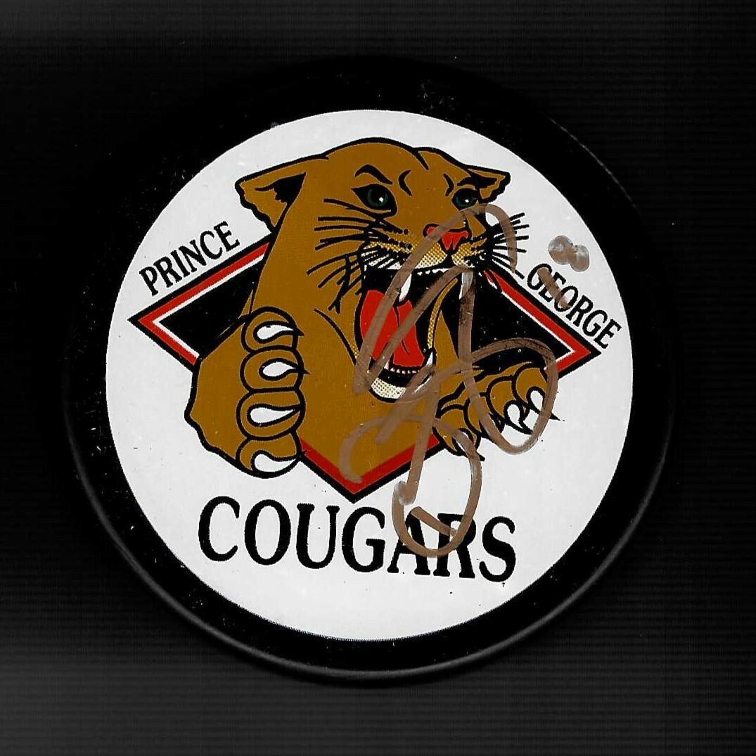 Devin Setoguchi Signed Prince George Cougars Puck San Jose Sharks Wild