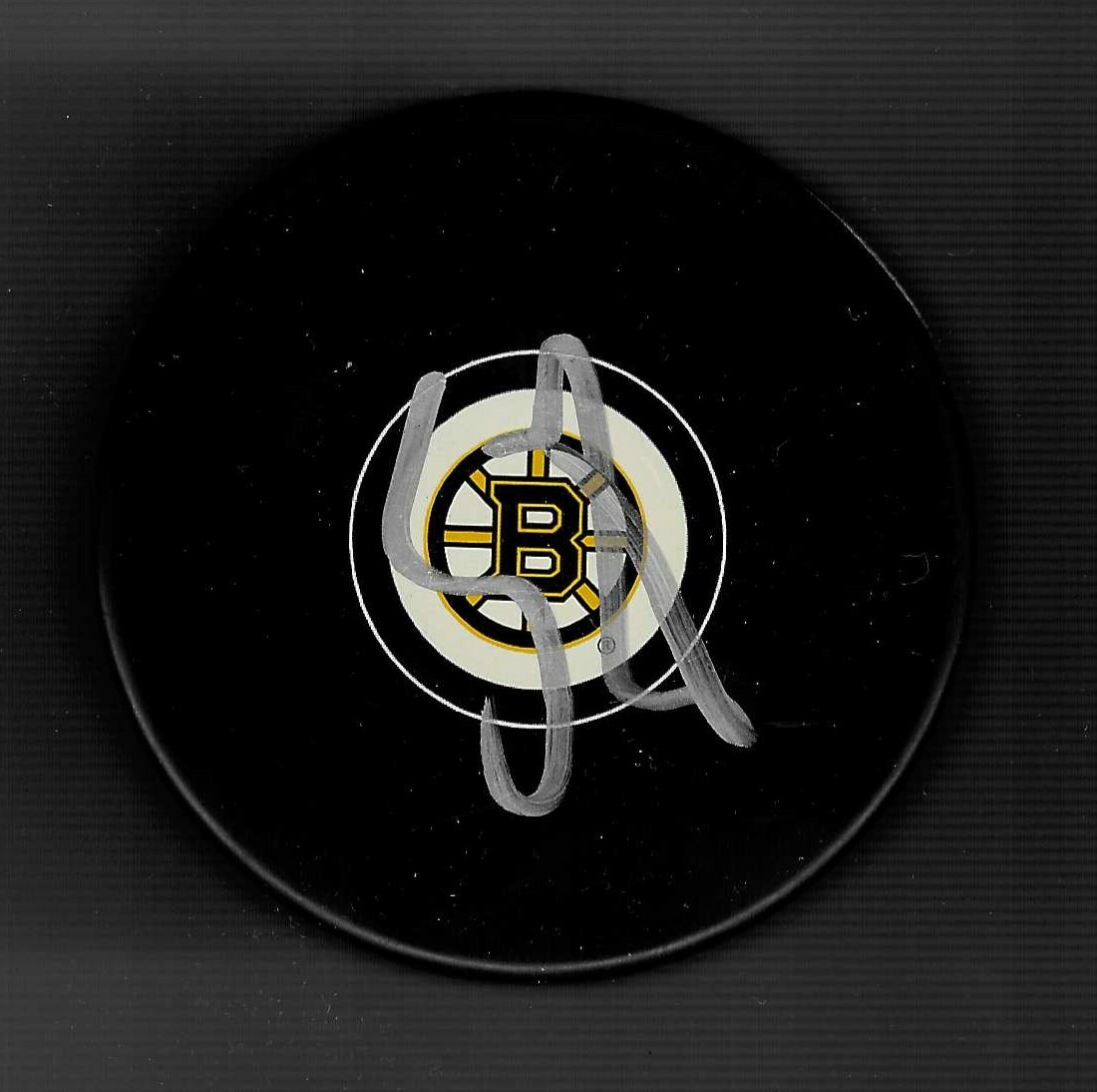 Carl Soderberg Signed Boston Bruins Puck