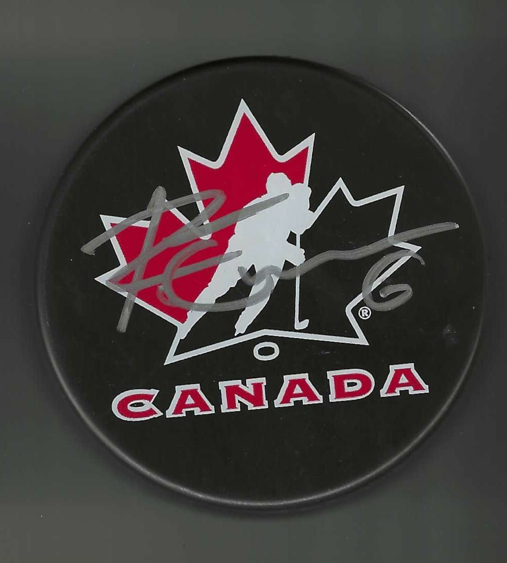 Ryan Ellis Signed Team Canada Souvenir Hockey Puck