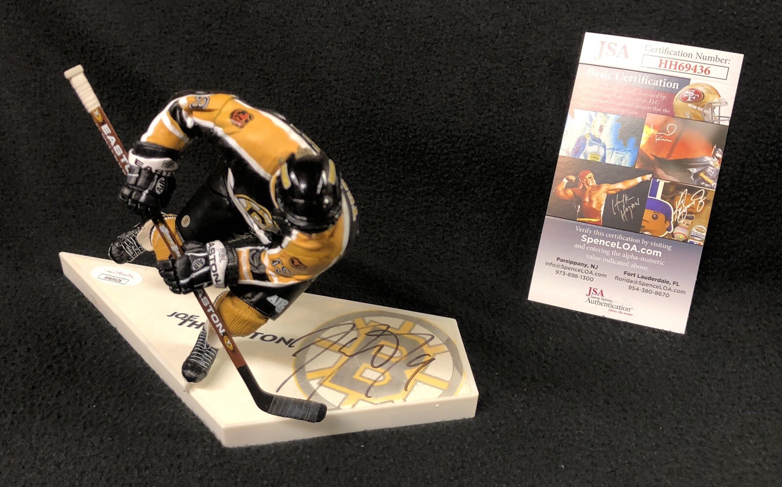 Joe Thornton Signed Boston Bruins McFarlane Figure JSA COA