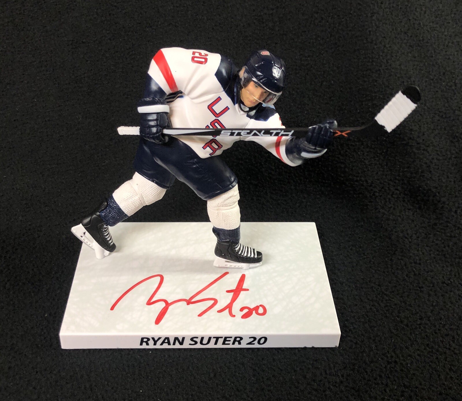 Ryan Suter Signed Team USA Imports Dragons Figure Minnesota Wild