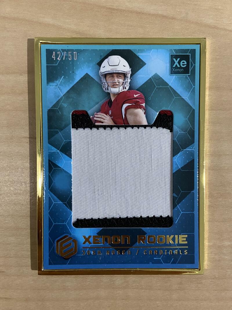JOSH ROSEN ARIZONA CARDINALS 2018 XENON PATCH 42/50 CARD #X-JR