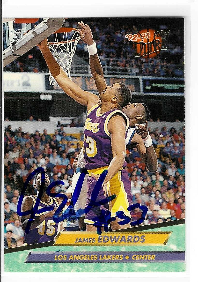 James Edwards Signed 1992/93 Fleer Ultra Card #287