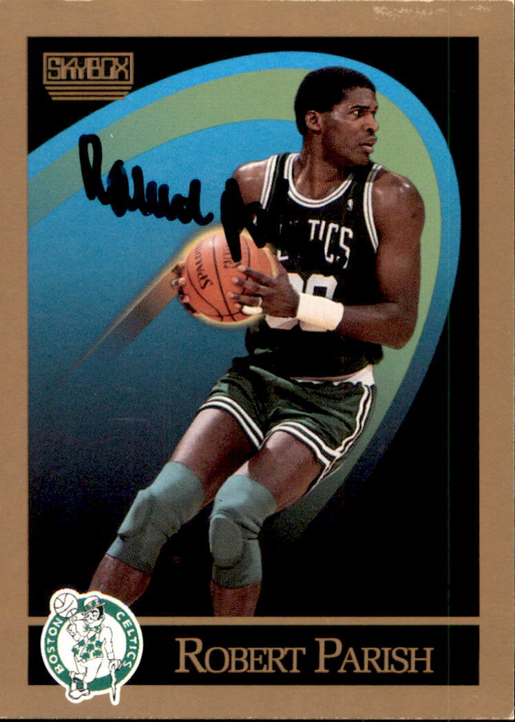 Robert Parish Signed 1990/91 Skybox Card #20 Boston Celtics