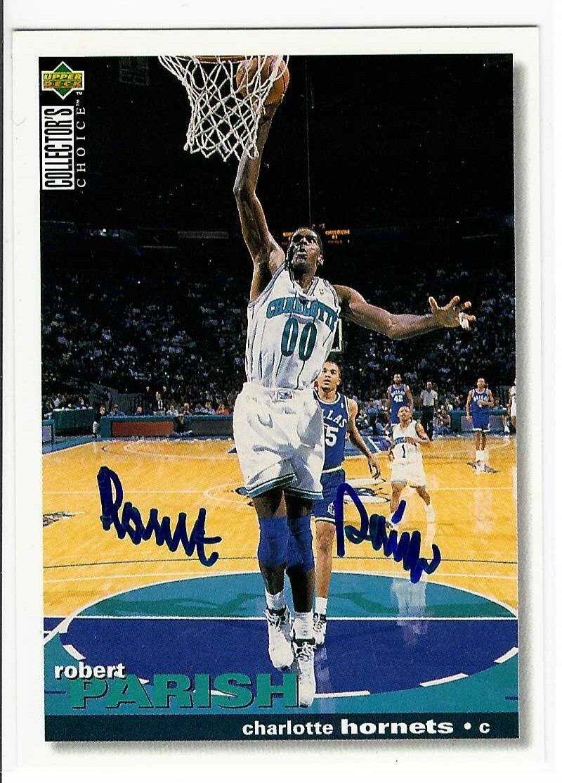 Robert Parish Signed 1995/96 Upper Deck Collectors Choice Card #15