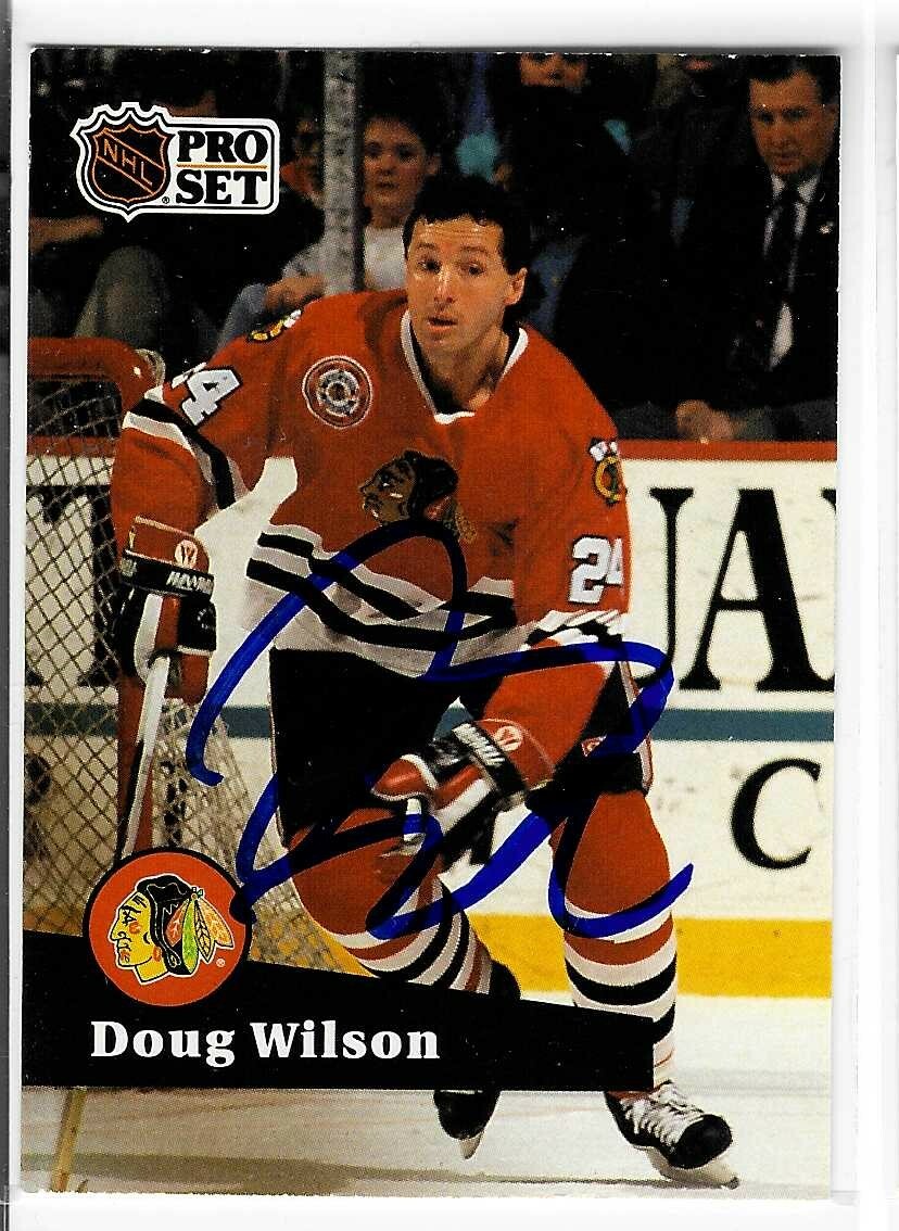 Doug Wilson Signed 1991/92 Pro Set Card #52