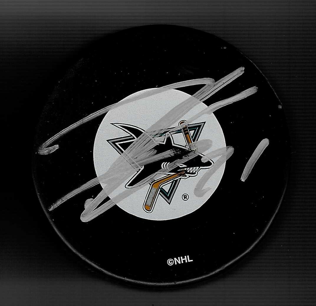 Alexei Semenov Signed San Jose Sharks Puck