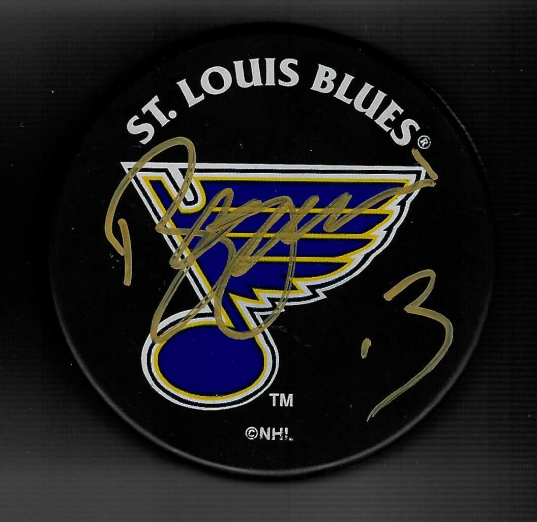 Bill Guerin Signed St Louis Blues Souvenir Puck