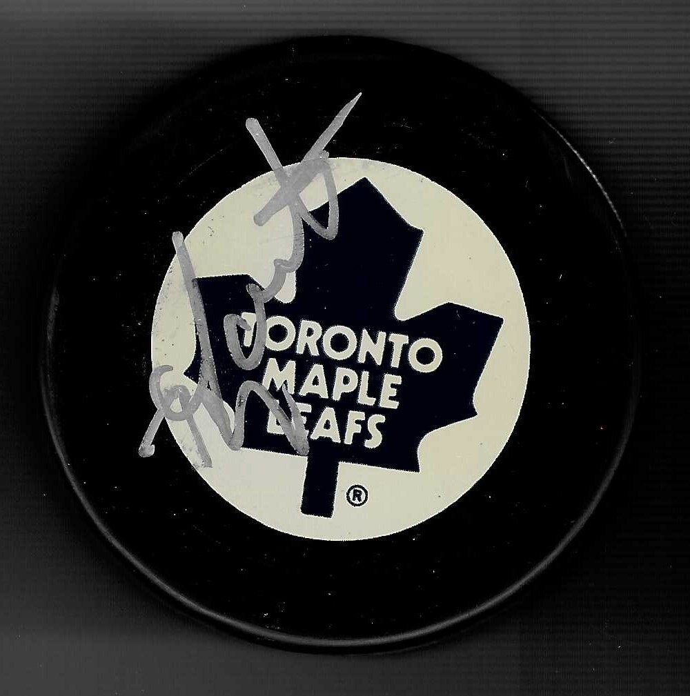 Mike Gartner Signed Toronto Maple Leafs Puck