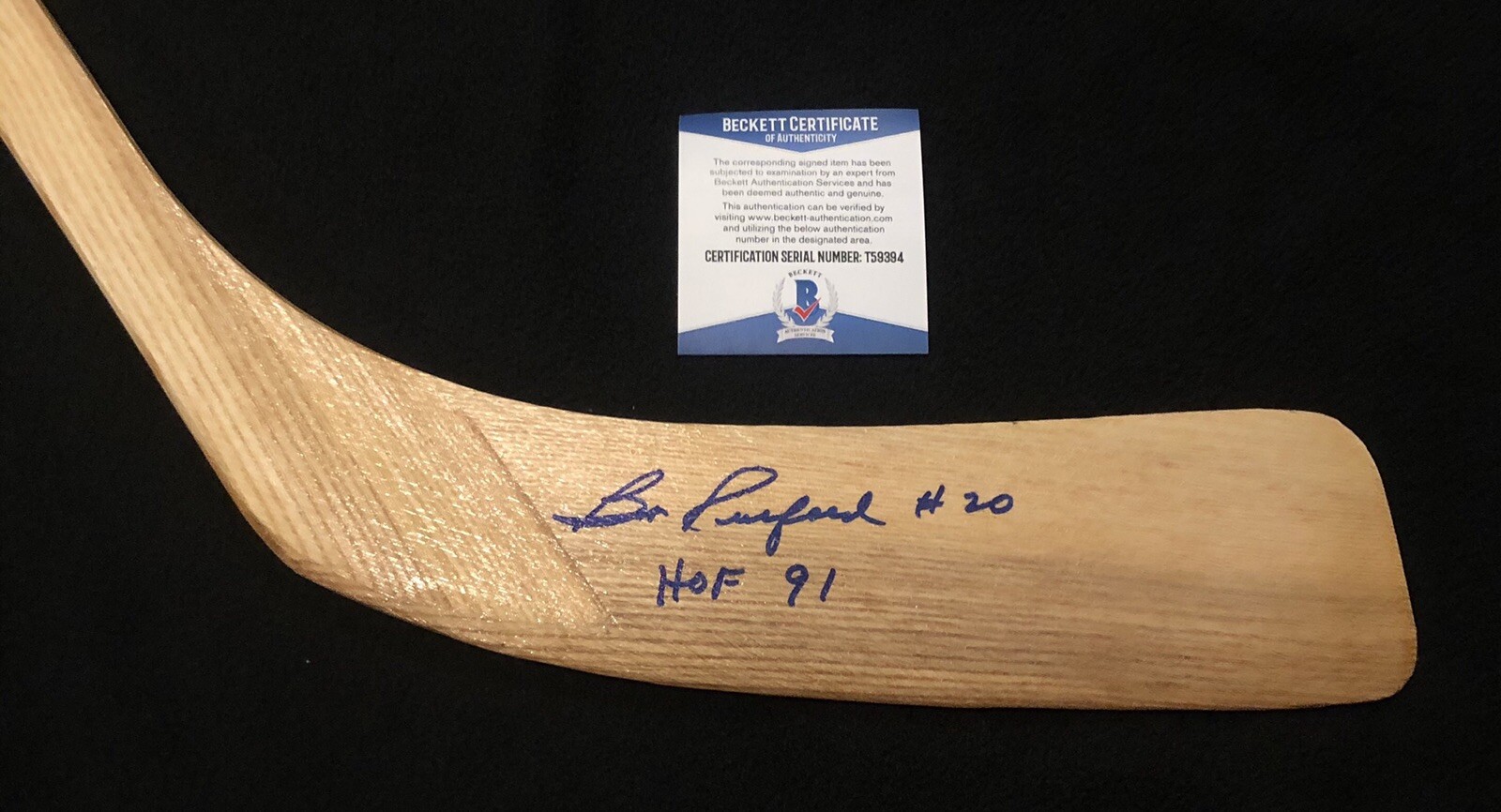 Bob Pulford Signed & Inscribed Toronto Maple Leafs Northland Stick Beckett COA