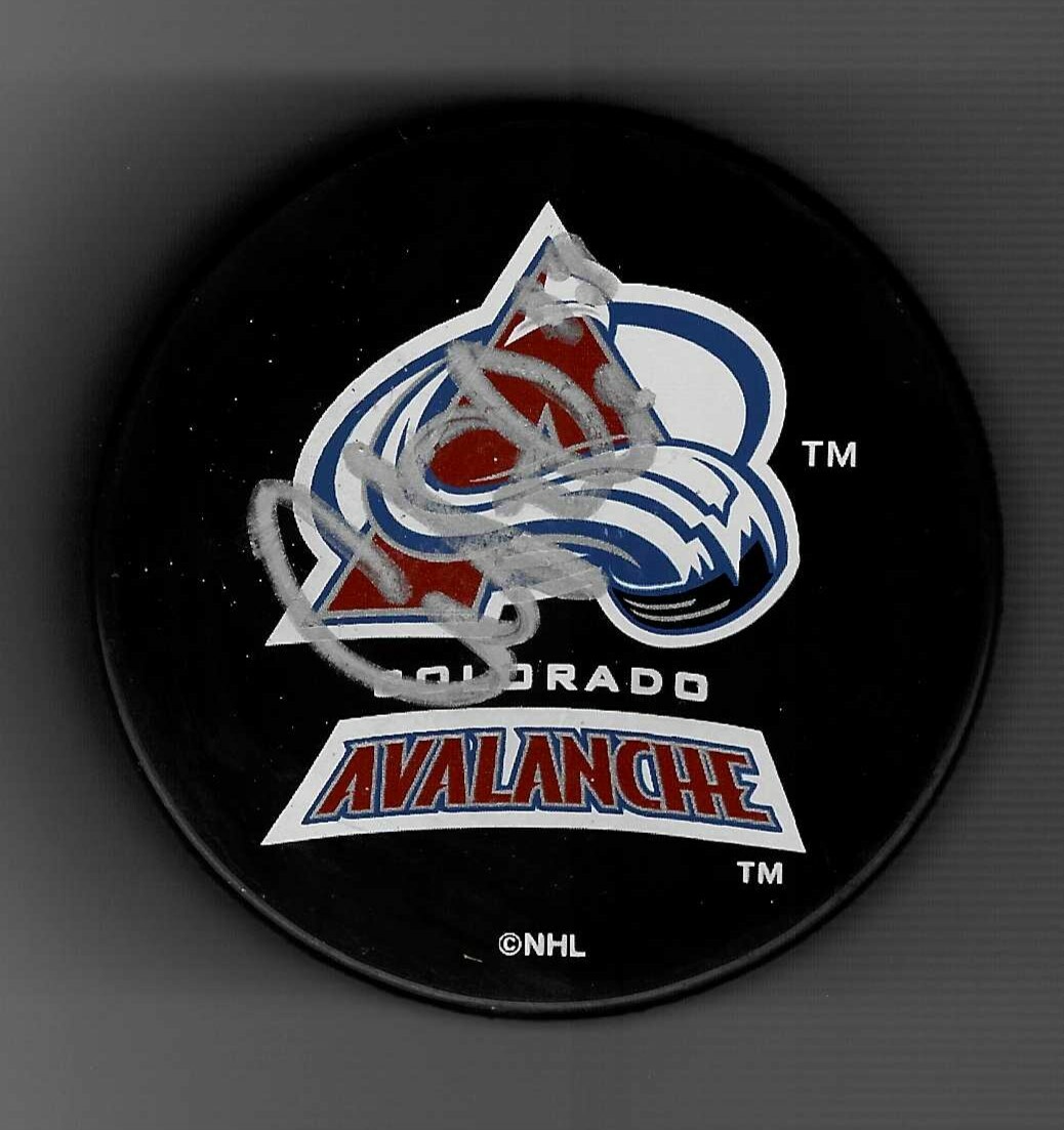 Graham Belak Signed Colorado Avalanche Puck