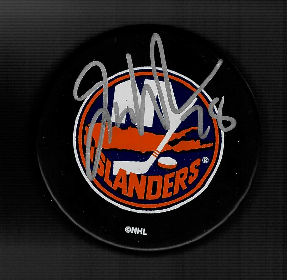 Jason Weimer Signed New York Islanders Souvenir Puck