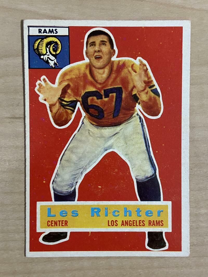 1956 TOPPS LES RICHTER LOS ANGELES RAMS HOF #30 EX-MT