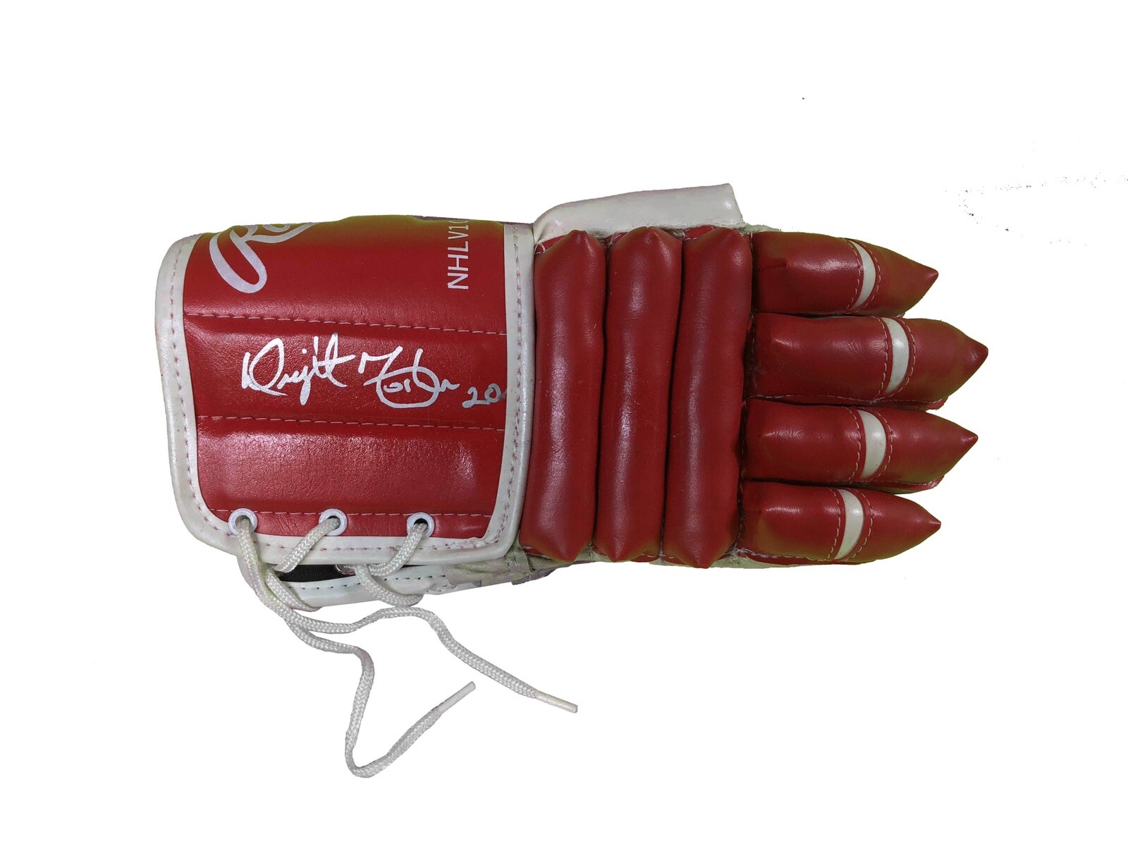 Dwight Foster Signed Detroit Red Wings Vintage Right Hand Glove