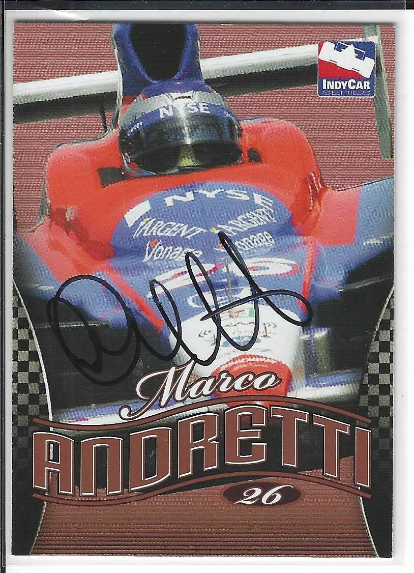 Marco Andretti Signed 2007 Rittenhouse IRL Rookie Card #20