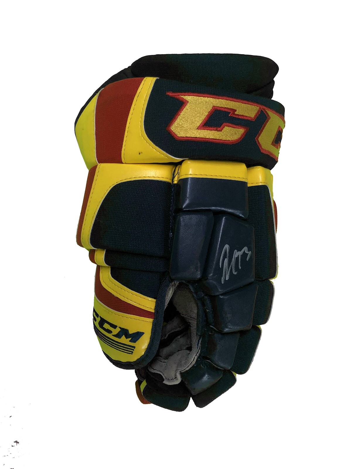 Game Used Moncton Wildcats Glove Signed By Francois Beauchemin Anaheim Ducks