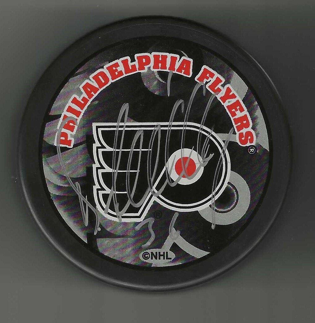 Dennis Seidenberg Signed Philadelphia Flyers Souvenir Puck