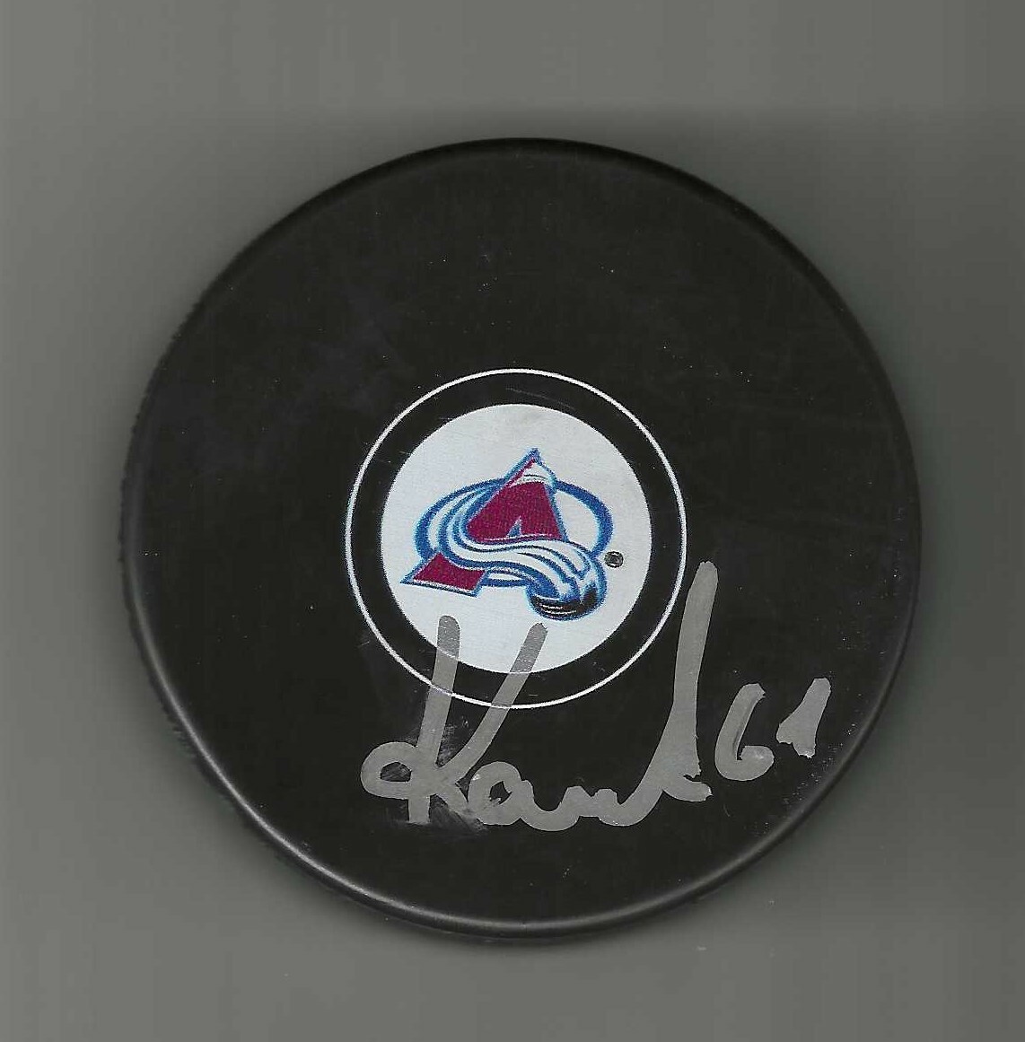 Martin Kaut Signed Colorado Avalanche Puck