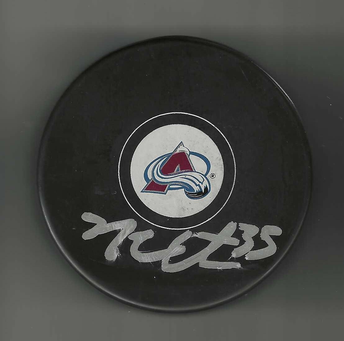 Michael Hutchinson Signed Colorado Avalanche Puck