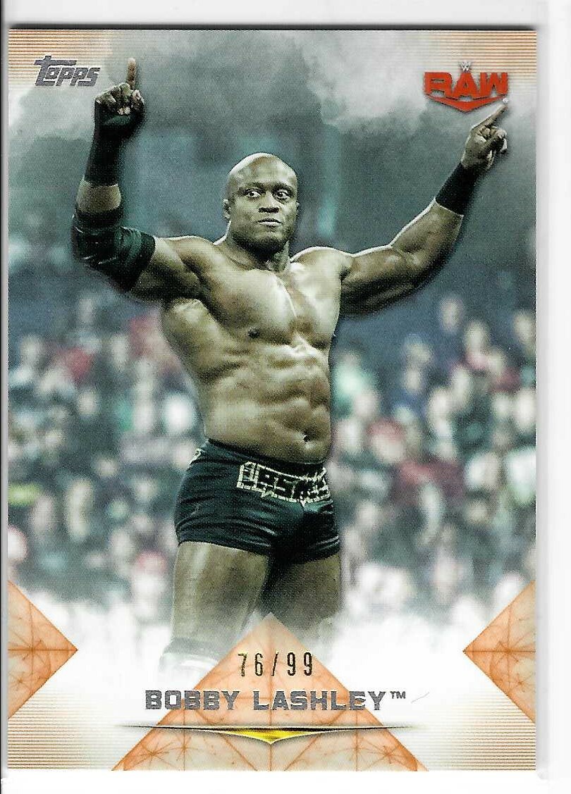 Bobby Lashley 2020 Topps Undisputed WWE Raw Orange Card #6 76/99