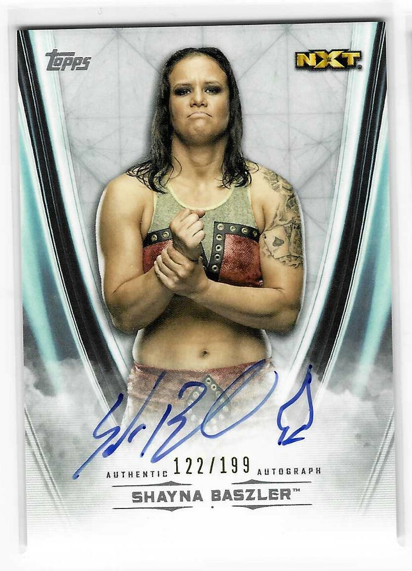 SHAYNA BASZLER 2020 TOPPS UNDISPUTED WWE NXT AUTOGRAPH CARD A-4HW 122/199 COLLECTIBLE MEMORABILIA