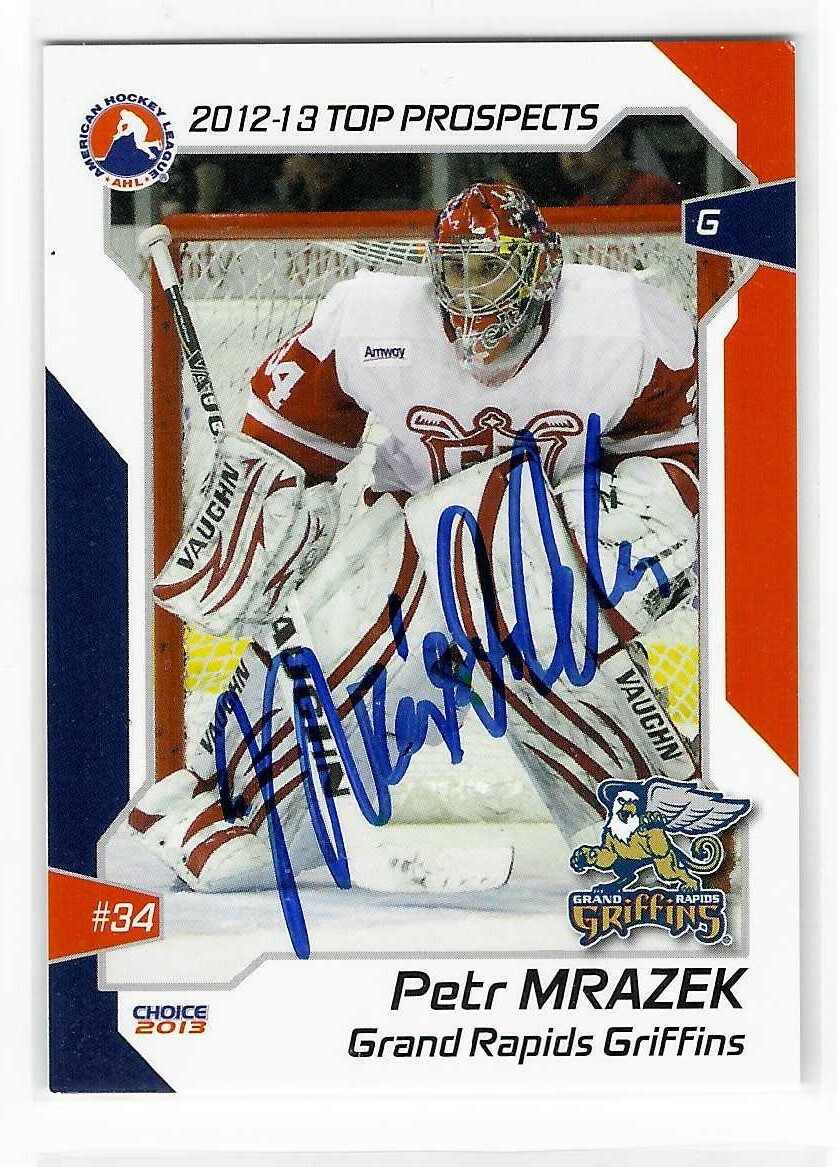 Petr Mrazek Signed 2012/13 Choice Top Prospects 1st Pro Card #20