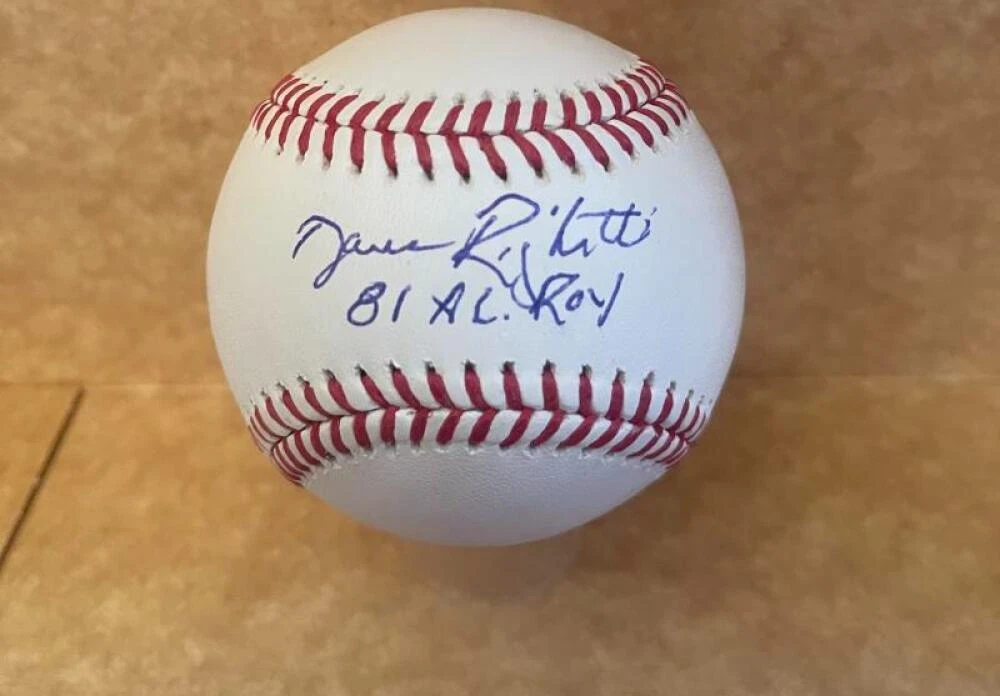 DAVE RIGHETTI 81 A.L. ROY SIGNED AUTOGRAPHED M.L. BASEBALL BECKETT AUTH