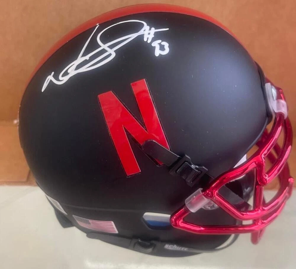 NDAMUKONG SUH SIGNED NEBRASKA  BLACK SPEED MINI HELMET BECKETT AUTHENTIC