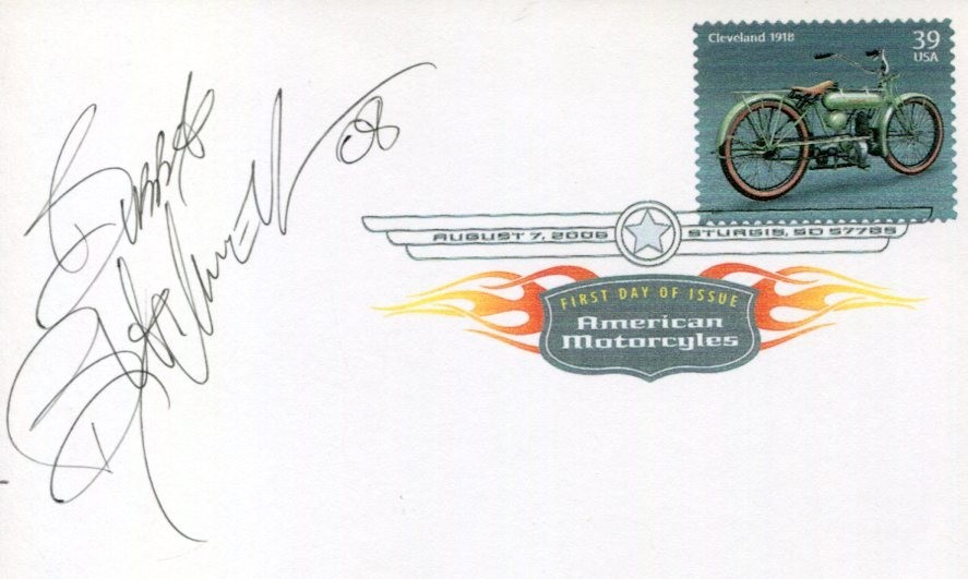 Bubba Blackwell Motorcycle Jumping Stunt Evel Knievel Record Signed Autograph