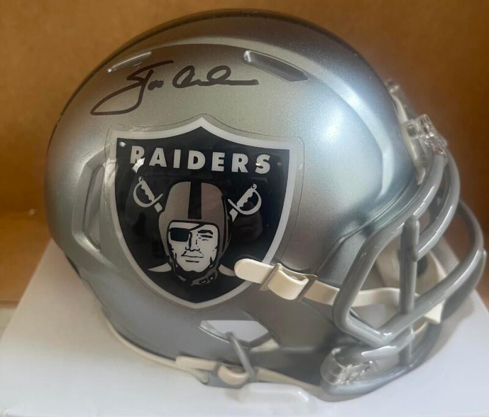 JON GRUDEN OAKLAND RAIDERS SIGNED FLASH MINI HELMET BECKETT AUTH