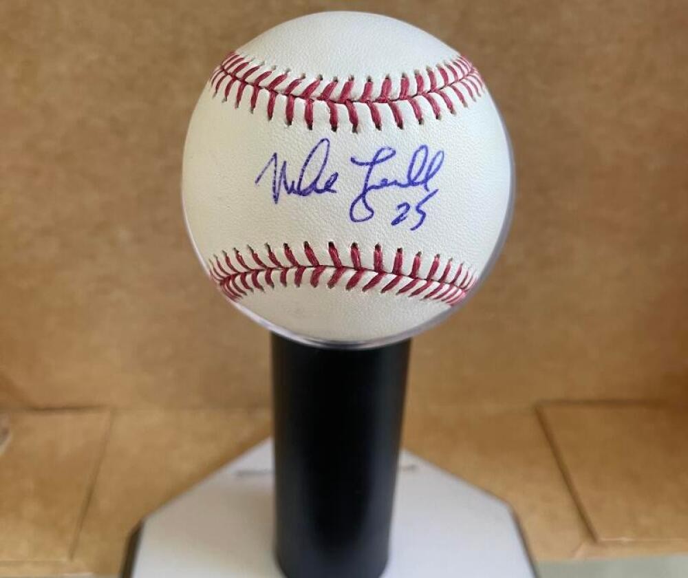 MIKE LOWELL RED SOX/MARLINS SIGNED AUTOGRAPHED M.L. BASEBALL BECKETT AUTH