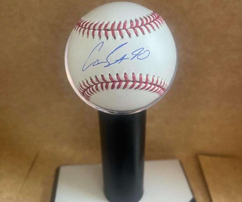 CAM SMITH HOUSTON ASTROS SIGNED AUTOGRAPHED M.L. BASEBALL BECKETT AUTH