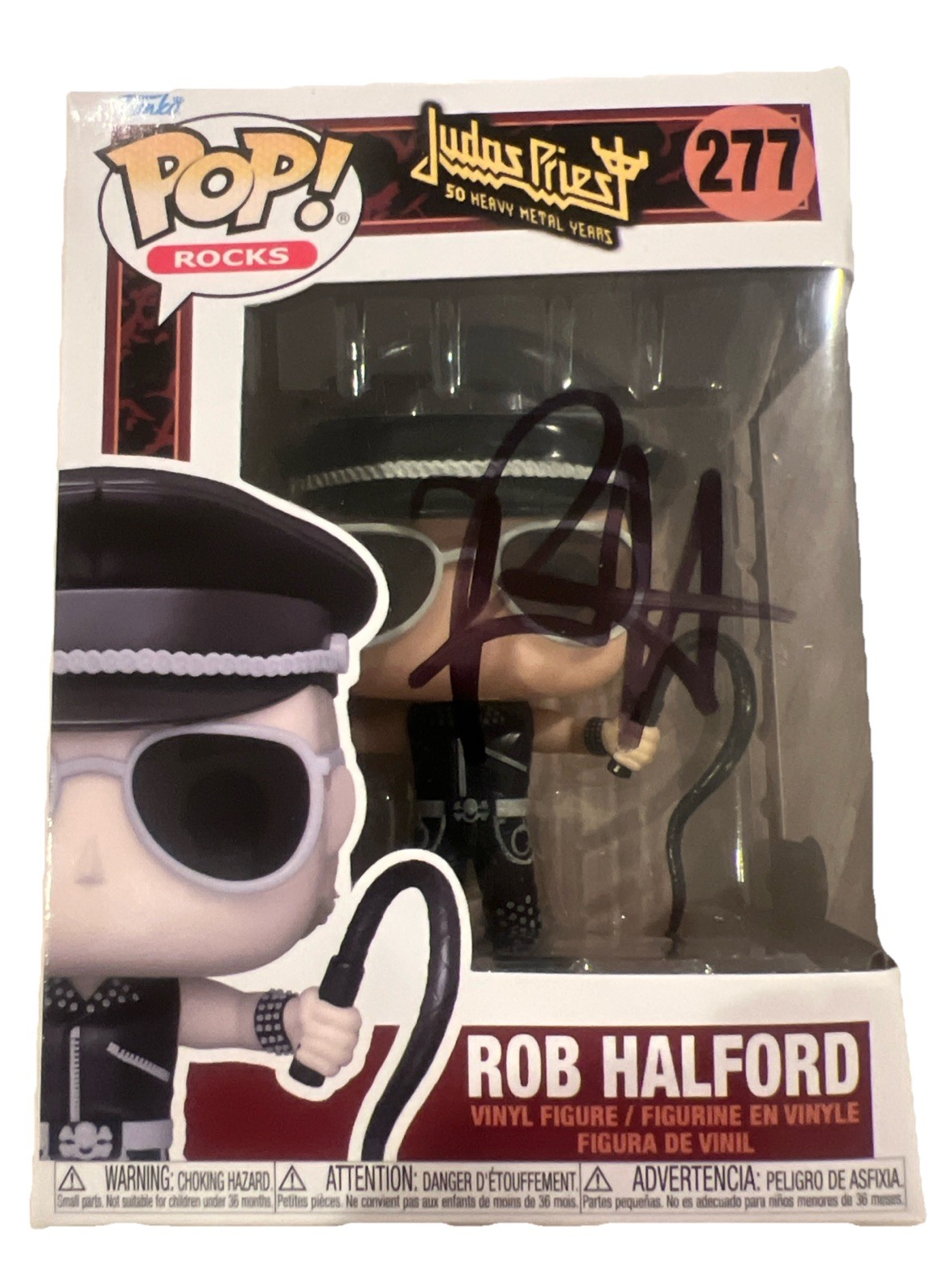ROB HALFORD signed (JUDAS PRIEST) Pop Rocks! Funko Pop #277 Beckett BAS BT78166