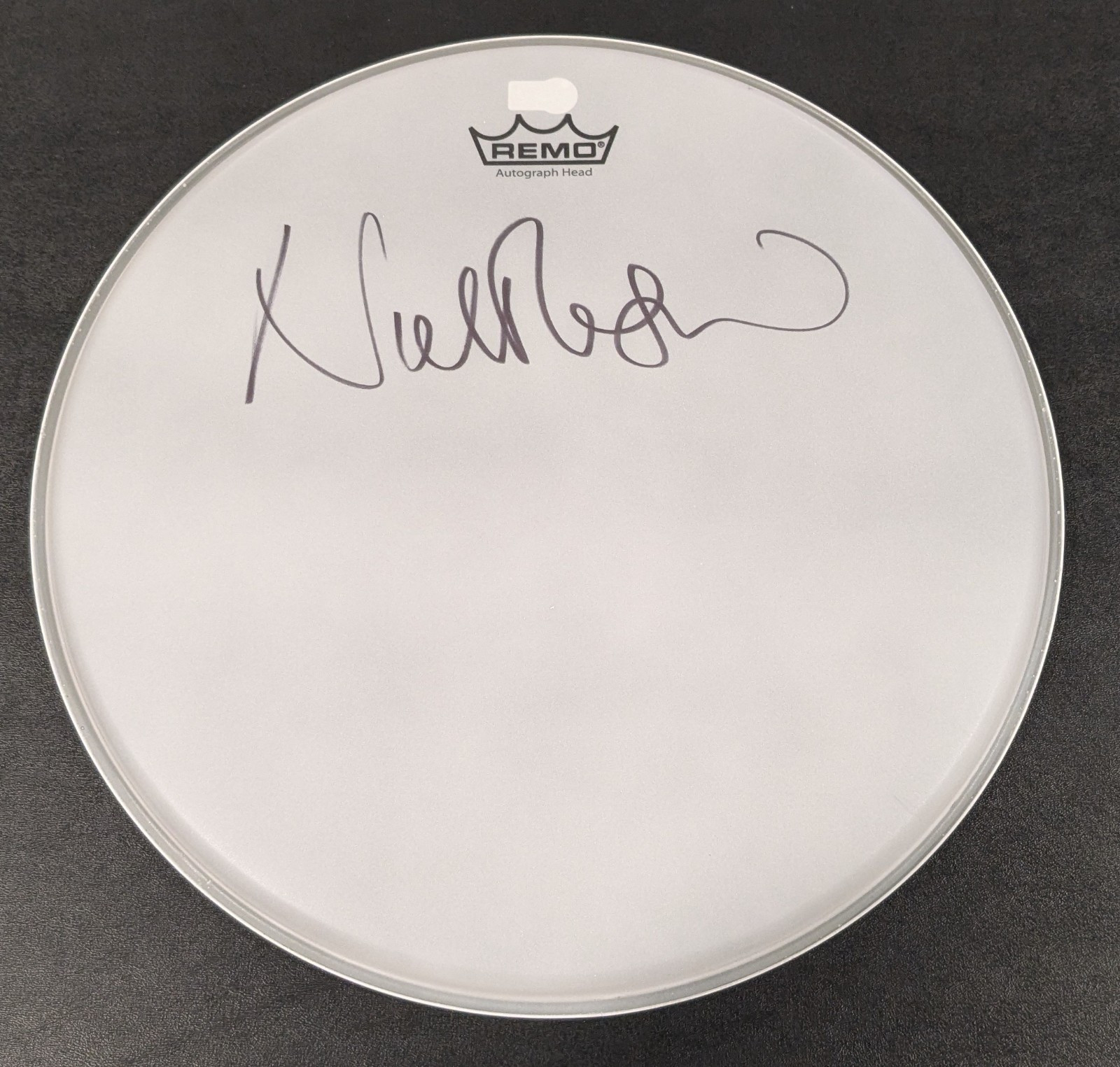 PINK FLOYD NICK MASON signed autographed DRUMHEAD BECKETT (BAS) FULL SIGNATURE!